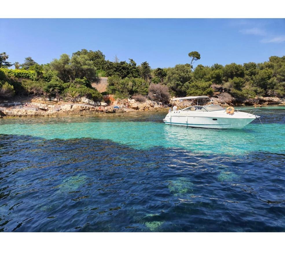 T2 A/C Cote D'Azur, Piscine, Plage A 350M, Wifi Vallauris Exteriör bild